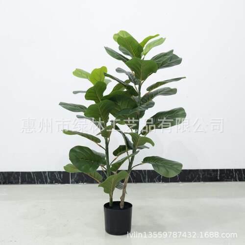 仿植ll5567真全摆机琴叶榕仿真绿室内外装饰办公室件园林艺术