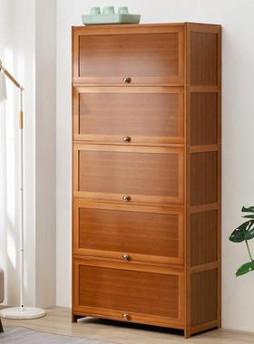 书架门书柜置23341物架柜储物柜一体格子柜展示柜地落多层客带厅