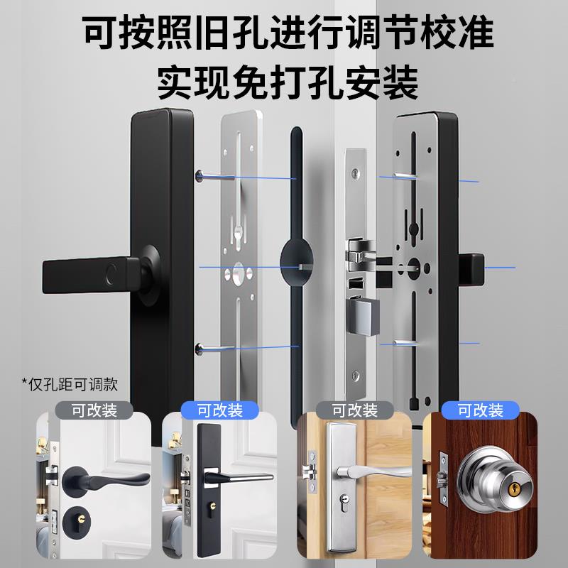 防盗门密码锁家用大门锁锁子锁民宿公门一握QSZ即开智寓能电锁指