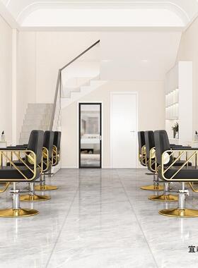 椅发店不锈钢QON椅理子廊美发椅子剪发凳子网红烫染升发降座可旋