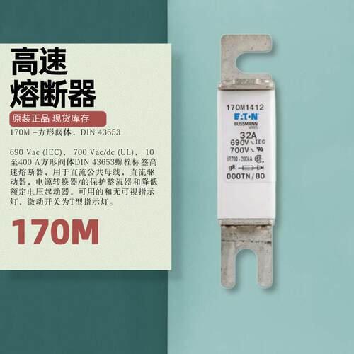 170M269现货BusAsm2ann电工电力高压熔断器保险丝690V0-8AOY010A