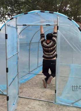 温架室花房大棚骨钢花FPW管多肉遮阳防水保温棚暖房顶庭楼院简易