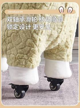 羊驼坐椅玩偶坐凳网35144座大人凳成子人款大号客厅带红滑椅轮椅