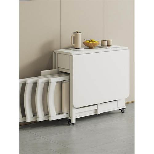 叠志光小型家实用折叠餐桌省空间桌户子F757M879简约现代6人可移