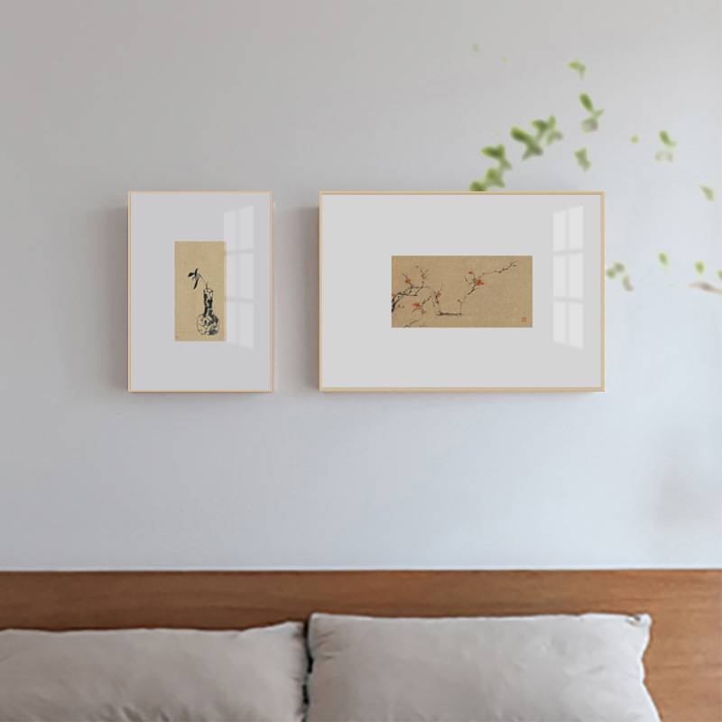 新中式客厅装饰画创意国画书房餐厅壁画卧室艺术静物茶馆民宿挂画图片