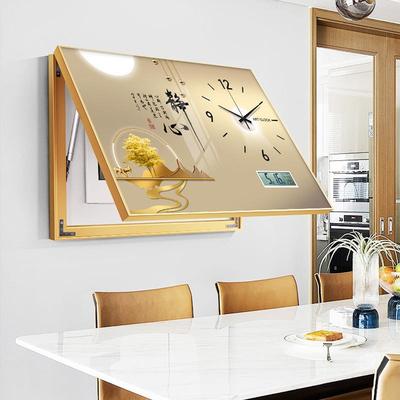 免打孔餐厅配电闸开盒遮挡挂画档电表箱装饰画带钟空LHS高表字万