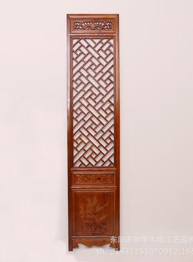 东阳木雕实中隔式格33591座屏仿古镂花木空屏风雕花断玄关装饰现