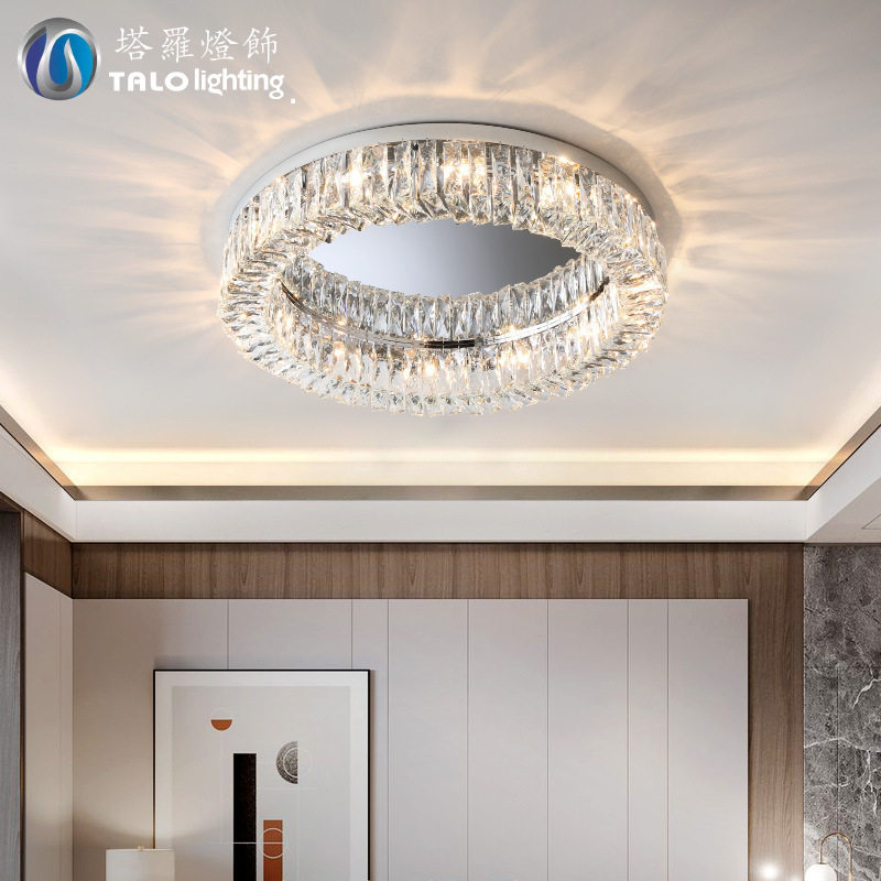 2025新款轻奢LED水晶吸顶灯