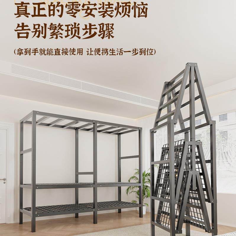 开门款免安折叠衣柜出租房用卧用装ZHG简易布衣柜家加厚加粗室全