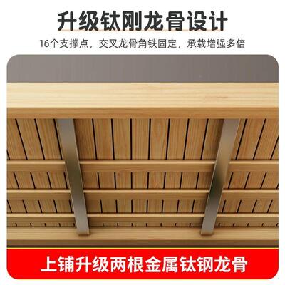 实木子母床铺上下床层NJX多功下能上床组合床高低床二加粗加厚儿