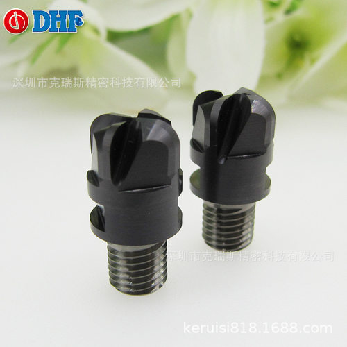 DHF圆鼻角铣刀头X-UOR1230 65度锁牙式铣刀头 12R3*4T可换式刀头