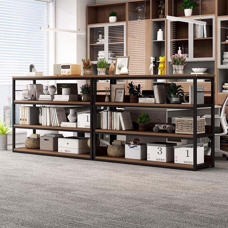 打印WES机物架地多层书落架铁艺收纳架子示简易展柜办公室置置物