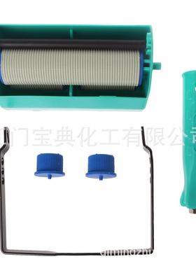 双色艺术装饰机MOG装具料盒墙艺花纹幻彩漆涂花滚印筒源头工厂工