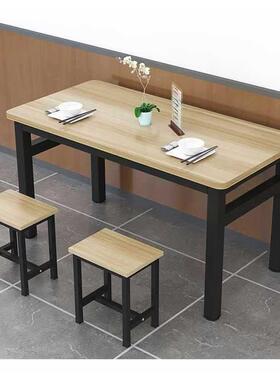 现家用小户型餐桌组合简约小吃店食堂椅餐馆代面馆饭F96MS967店餐