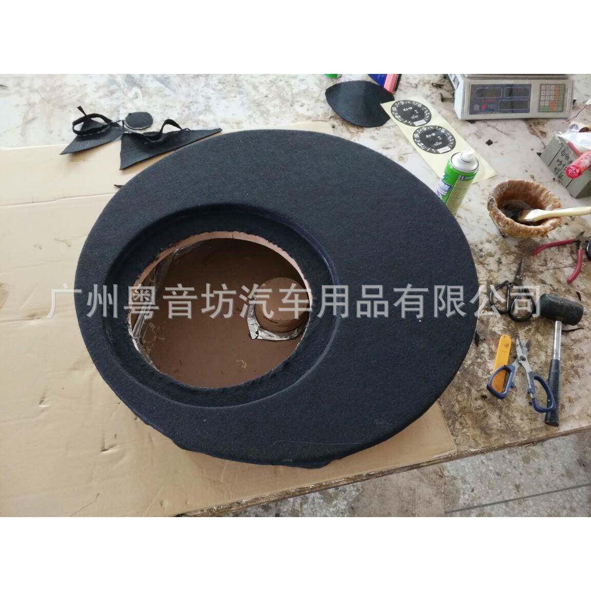 备胎位装低音炮汽专用换低音炮寸空箱8车寸1073612寸喇叭备胎炮箱
