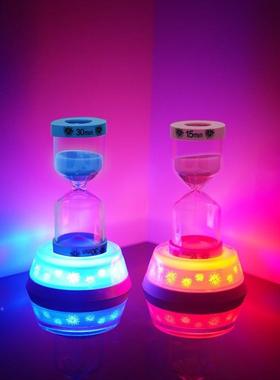 应伴灯cp#49245沙漏计时器声控睡智能感卧室小灯节日创意流沙摆夜