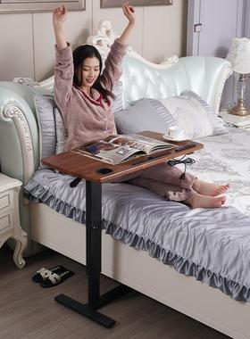 床边桌桌移动升降可电桌家用卧F96967M8室折叠办公桌书宿脑舍懒人
