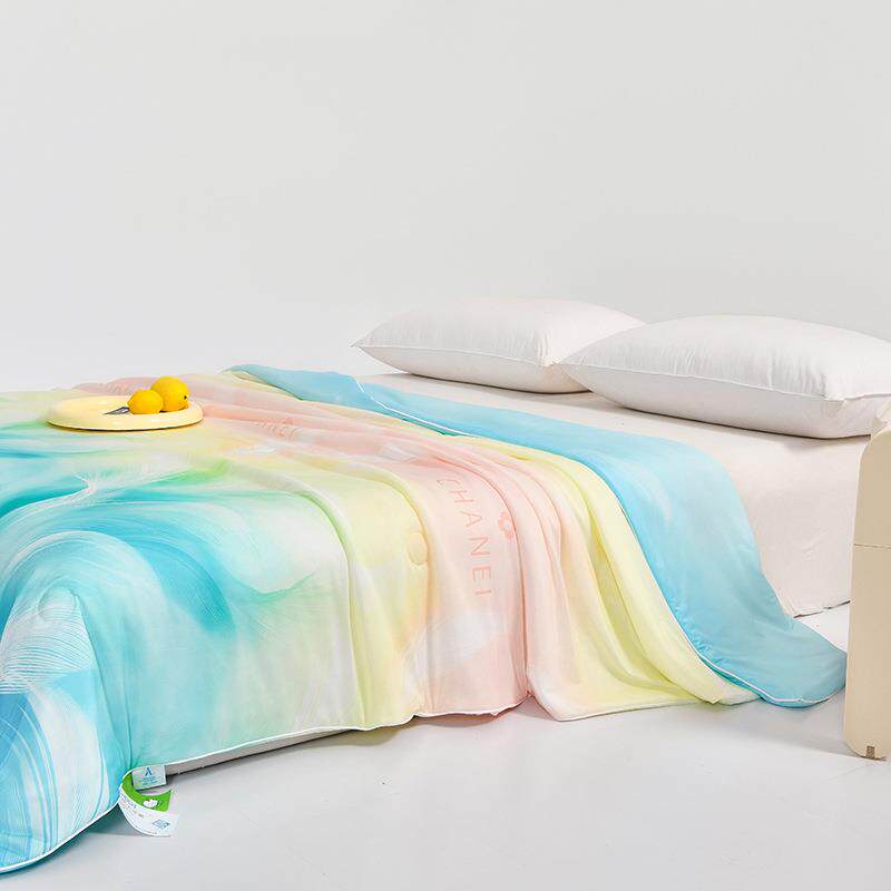 A类感丝SHUMA数码印花独版人花型直凉播爆品网红爽凉单被双人被儿