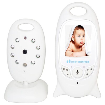 2.4寸婴儿监视器vb601语音对讲摇篮曲家用智能监护仪baby monitor