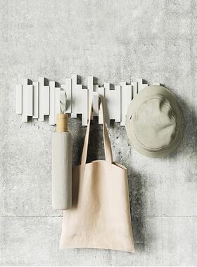 Umbr钥挂钩创意墙壁挂a衣架墙上置物架门VCW口关匙玄装饰琴键挂钩