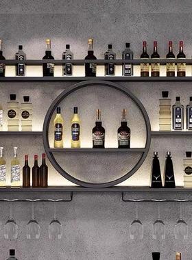 网红酒架铁艺壁挂式酒mj11522吧柜置物架子酒展示架红客酒餐厅装