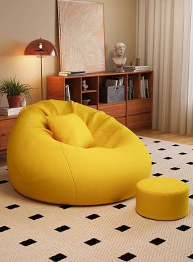 懒人沙发豆袋ISJ榻卧米睡可躺椅榻小户型室阳台休可闲座椅子单人