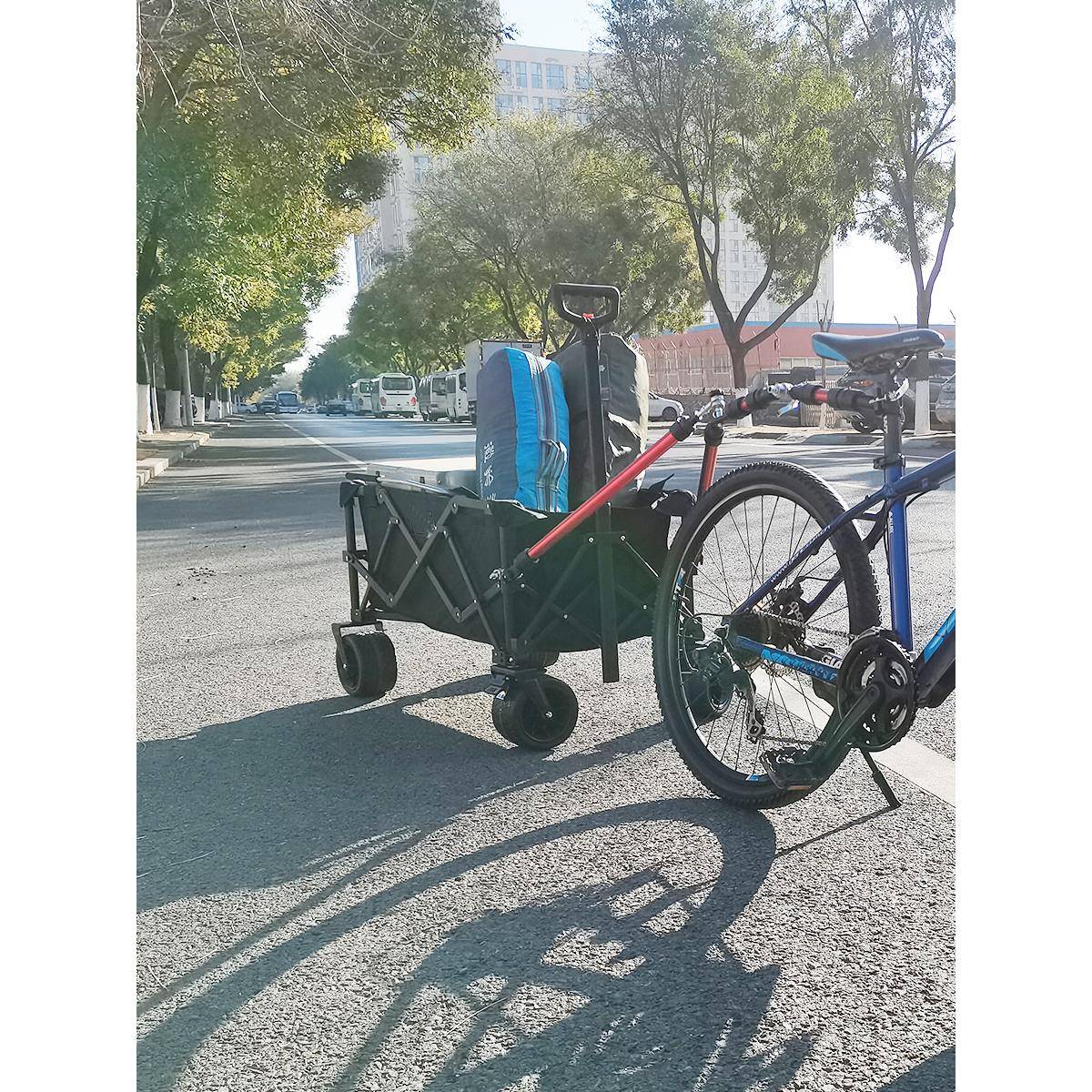 器自车拖搬IWV运改车装拖车连接自行车杆拖挂营地配行件拖斗旅行