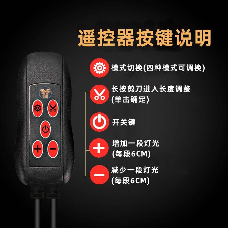 汽车尾翼刹车灯车载碳纤纹高位灯轿车SUV转向LED通用尾灯可裁剪