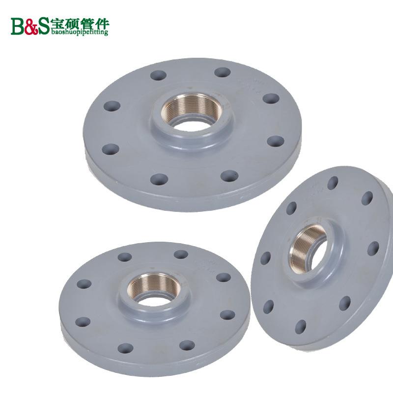 UTSMPVCP法兰盲丝口盲板业塑料堵板封板VC管法兰工级给水管接头