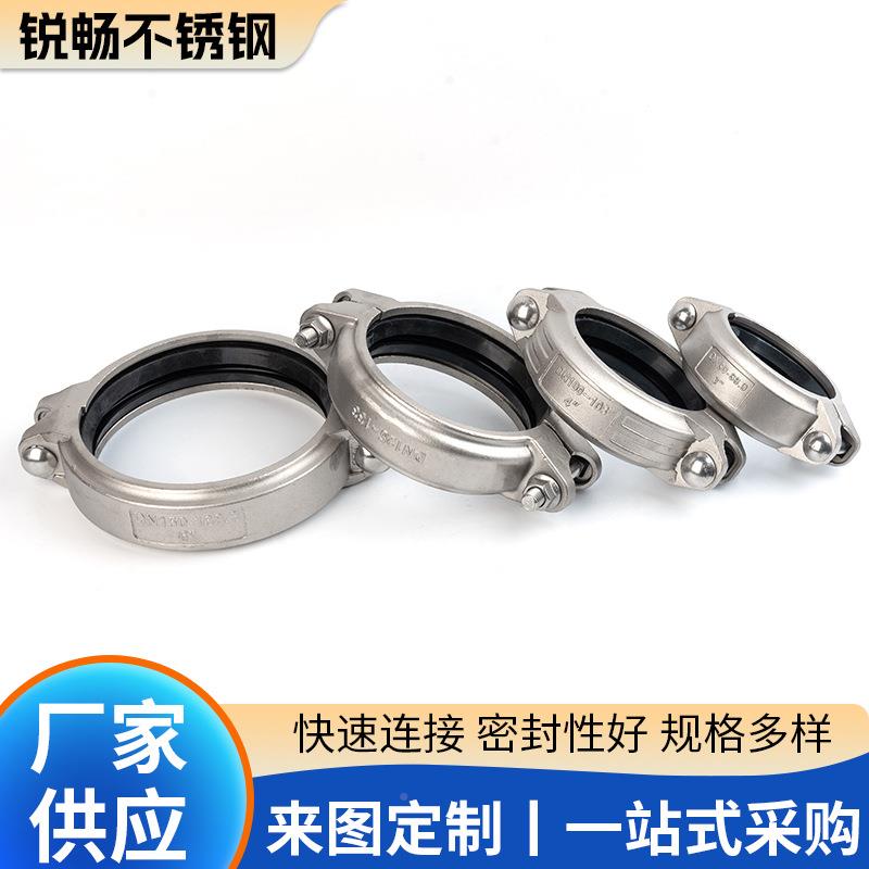 5316无品牌/拷贝林卡箍30不锈钢膜壳拷考贝4林沟槽D卡管抱箍N20-2