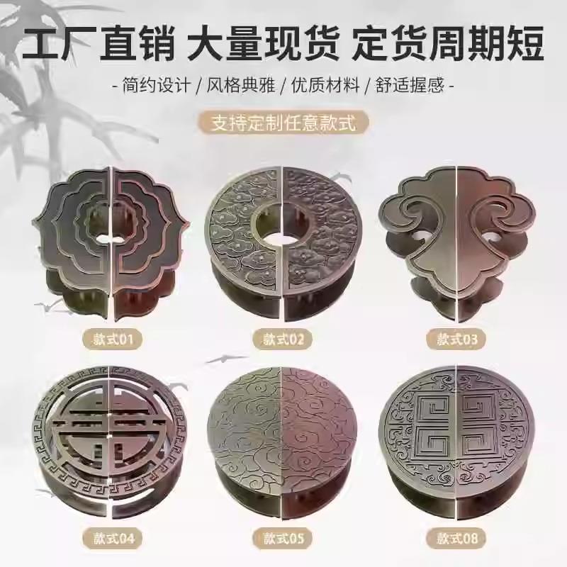 新中铝式大门21909拉酒店实木把手仿古门雕刻板半圆高档玻手璃门