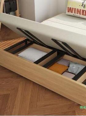 无扶手实沙床木多功能可折叠两用科布AHN单双人阳台原木风发伸技