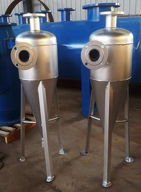 不锈钢旋流除砂器流离离心式沙水旋分KCT自动除砂过滤器沉沙河水