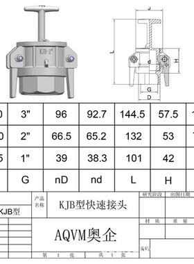 锈KJB型快速接头304不621封钢材质液站气槽罐车卸料密连接件