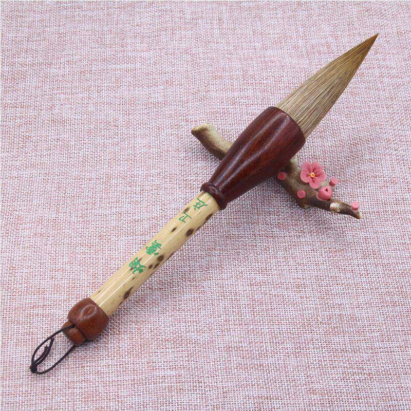 出9㎝【烟雲】狼锋斗笔大字榜毛书对联福寿佛字国画毫山水花鸟笔