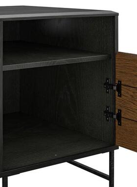 格美乡式村风床头柜工业风合边柜矮柜台EOY面加宽收混纳空间更大