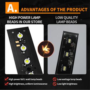 X4D-7汽车LD单排前杠灯灯7用节爆闪警示车用吸盘长条灯通红蓝频闪