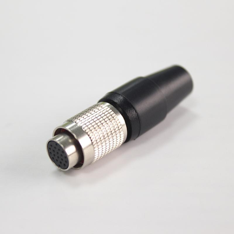 兼容广濑接HRS2端5圆形连器6-EOR机16芯插头工业相专用线子接头