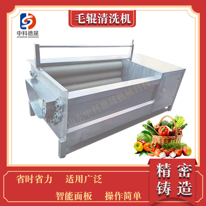 中科德晟海产去泥沙毛刷清洗机
