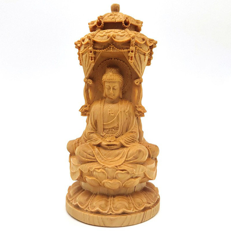 柏木三圣塔摆件规格10.5&times;5&times;5cm摆饰手把件客厅玄关装饰工艺品