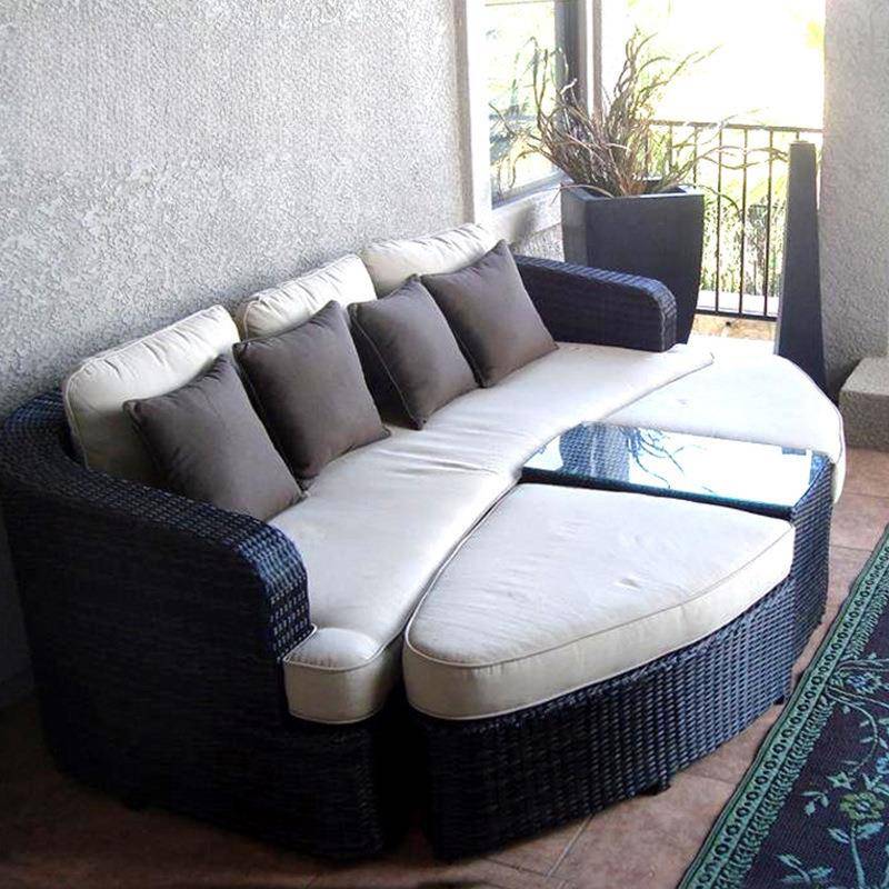 合户外沙发庭745露台台三人休闲阳客厅院组藤艺室外防水藤椅藤编