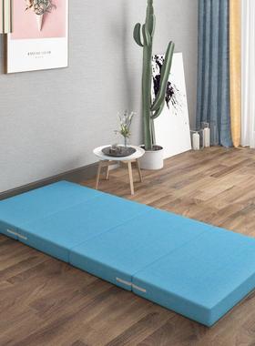 加厚四折叠ELB睡海绵午休午睡床垫生懒人米办公室榻榻垫打学地铺