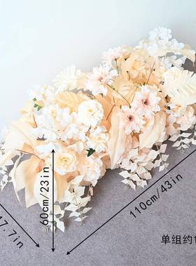 YDE仿真绿植婚礼布置排路引地排迎宾区花饰森系花装艺花墙路引花