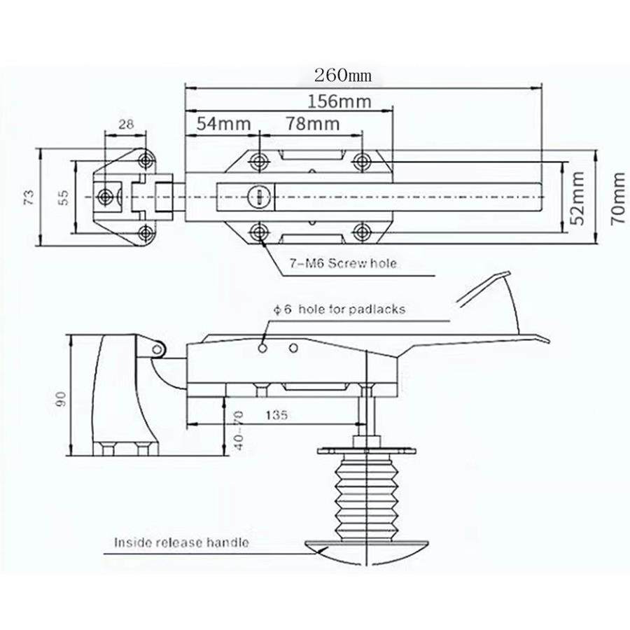 1178冷库ZMO门手门冷库门锁冻库手工拉业烤箱门锁拉把手烘箱扣碰