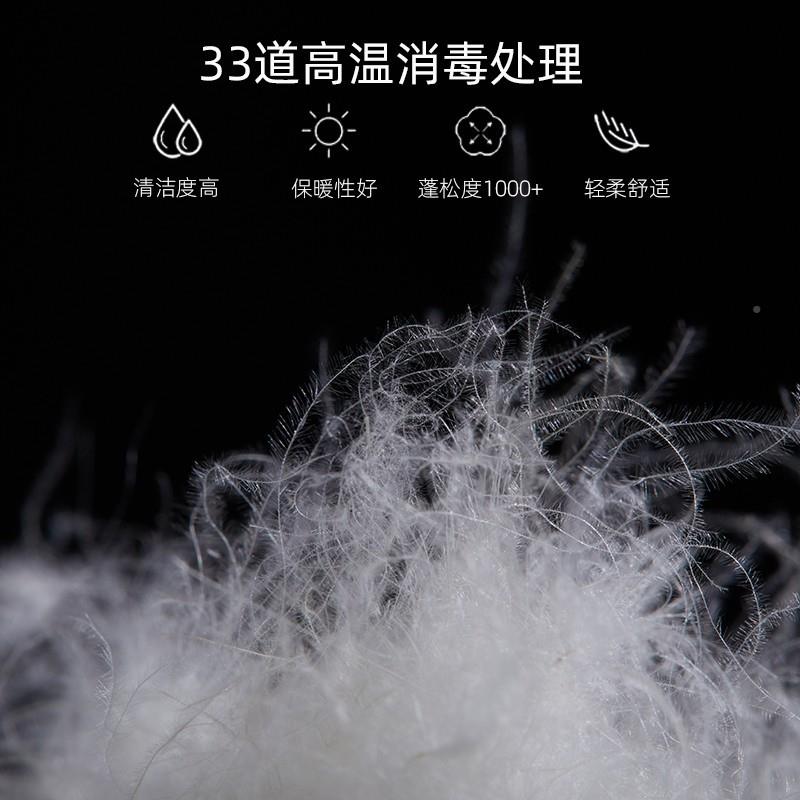 厂家直洗95销鹅绒新国标纯白大朵绒高蓬松水羽绒毛制白VGZ衣制被