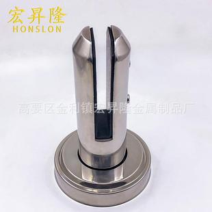 锈钢泳池夹落地玻璃夹栏杆扶手圆立柱ACH玻立璃固定夹不柱配底件