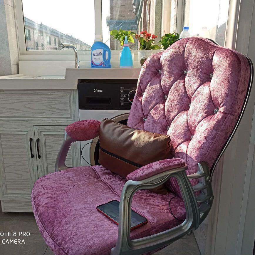 座欧式电学脑家用白色办公椅生升降转椅老板椅书房桌TBI椅主播直