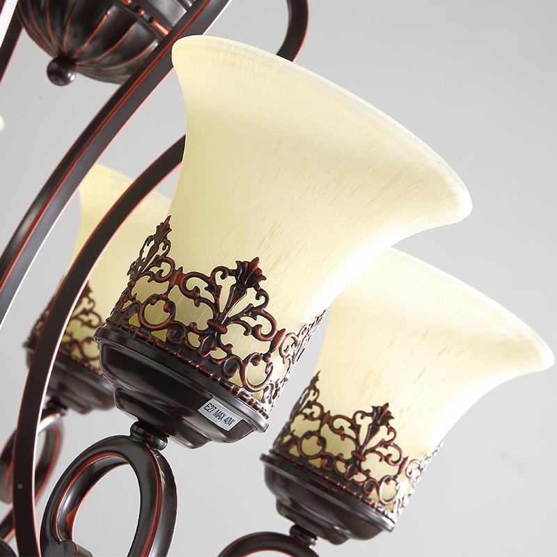 复古吊灯客厅灯简约墅乡村风灯具餐厅58982卧室别式大厅卧室书房