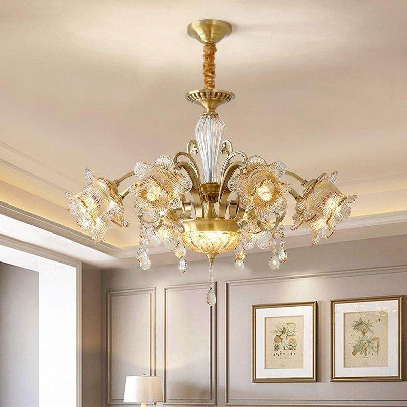 法式全铜式灯轻奢客卧厅室餐厅101主设计师欧美式灯水晶玻璃蜡烛,家装灯饰光源,智能吊灯,淘宝优惠券,粉丝福利购,淘宝优惠卷
