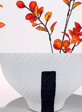 新中式真花艺摆202433件样板房售楼部家居客视厅玄柜电仿酒柜软装